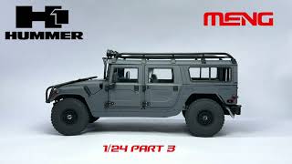 Building: Meng Hummer H1 1/24 scale Part 3