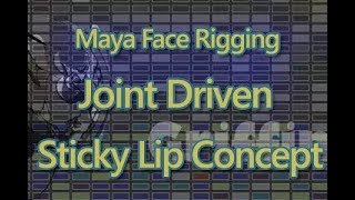 Maya Joint Driven Sticky Lips