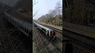 SWR 444007 & 444020 passing Farnborough 17/2/26