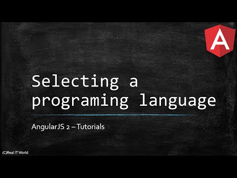 Part 3   AngularJS 2   Selecting a programing language || Angular 2 Tutorial