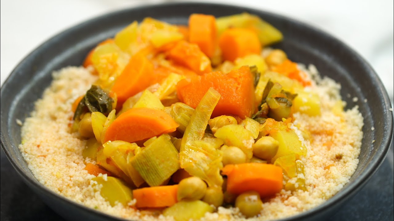 Vegetable Soup With Couscous Recipe (Moroccan Style)