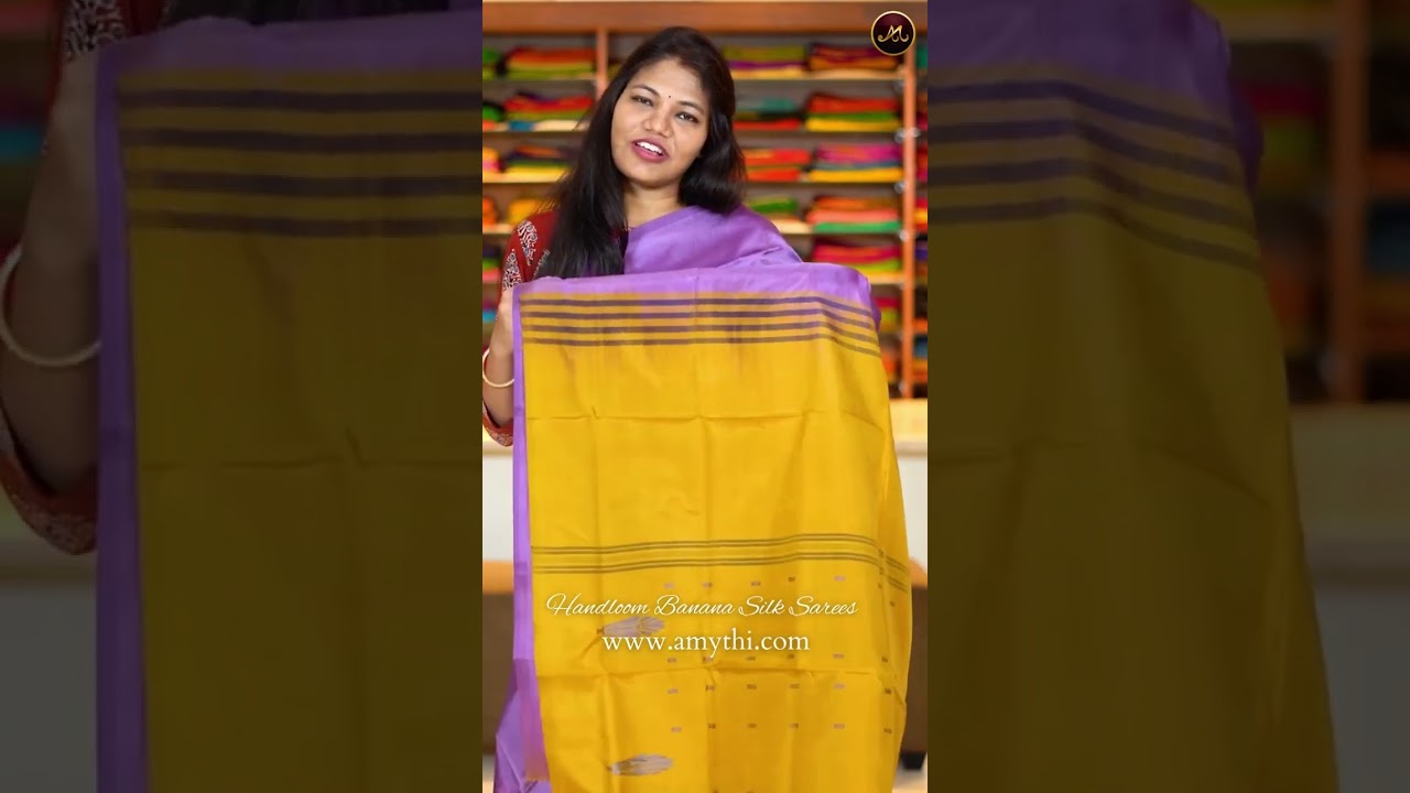 Handloom Banana silk sarees | Banana pith silk sarees with price.1,650/-Onwards courier available