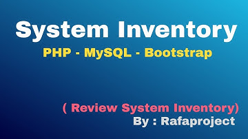 Sistem Inventory PHP Mysql Bootstrap