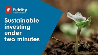 Sustainable investing in two minutes