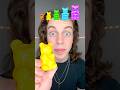 🍒🍓🍉🤯ASMR AMERICA'S BIG OR SMALL GUMMY FAKE BEAR... #shorts #challenge