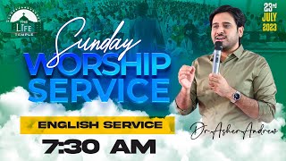 #SundayService English Worship Service live 23-07-2023 || Dr Asher Andrew || The Life Temple screenshot 5