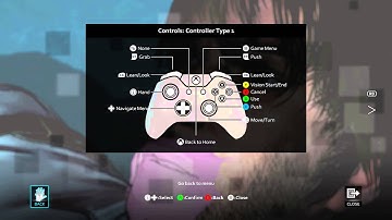 D4 - Prologue: Xbox One Gameplad Button / Controls Layout: Vision, Lean, Grab, Push, Look, Move, Use