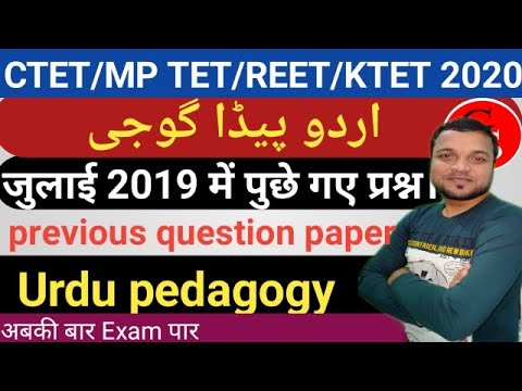 previous question paper CTET 2019 Urdu question paper/Urdu pedagogy 1to ...