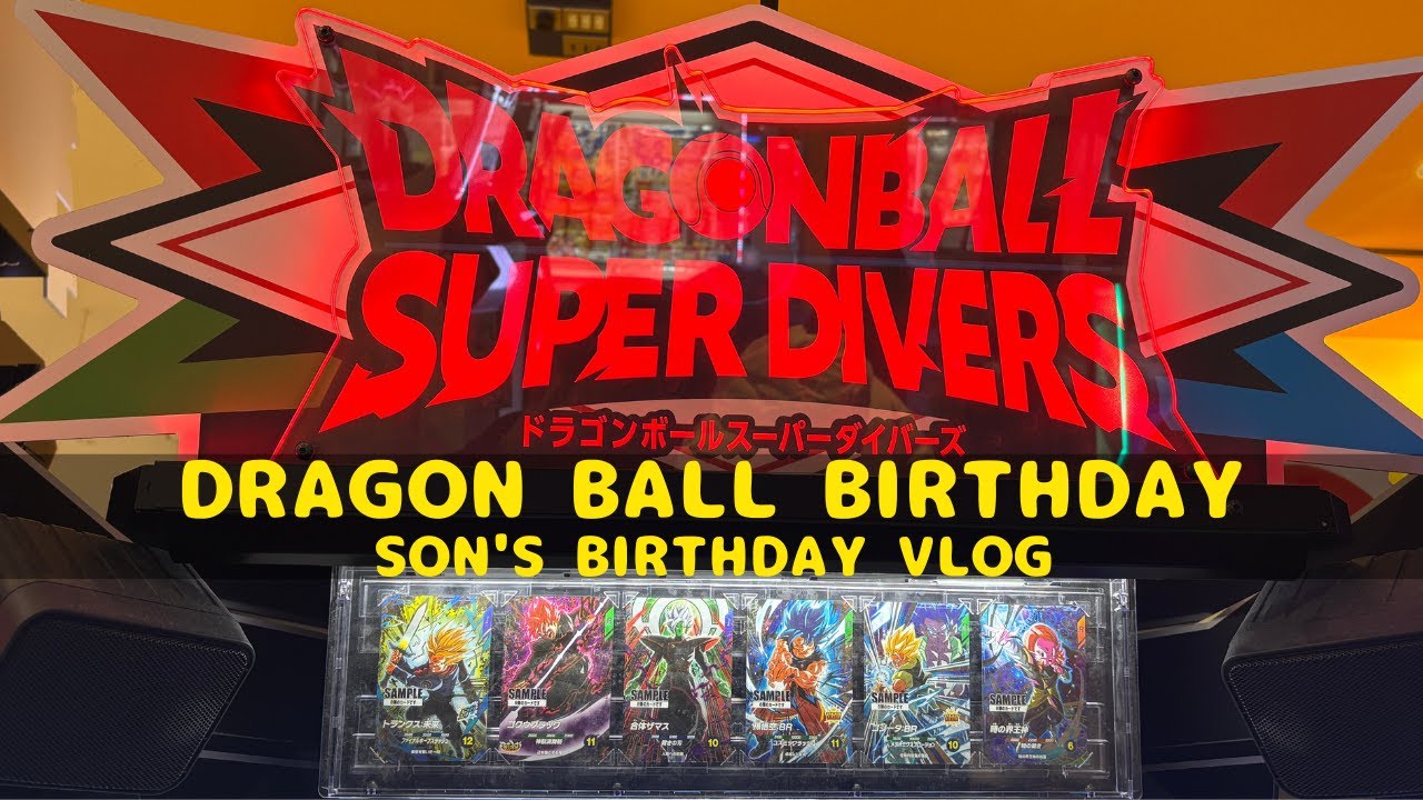 Japanese Arcade & Yakiniku! Celebrating Son's Birthday | Dragon Ball Super Divers, Rural Japan Vlog