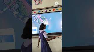 geography tutorial with interactive smart board