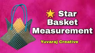 Star basket measurement in tamil/Plastic wire koodai measurement/Star koodai/Modelkoodai measurement