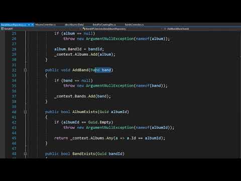 RESTful API with ASP.NET Core 3.0 - 43/50 - Creating Band With Album