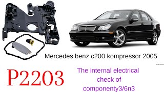 رفع خطا P2203 مرسدس بنز C200 کمپرسور.P2203 DTC #mercedes #mercedesbenz #P2203