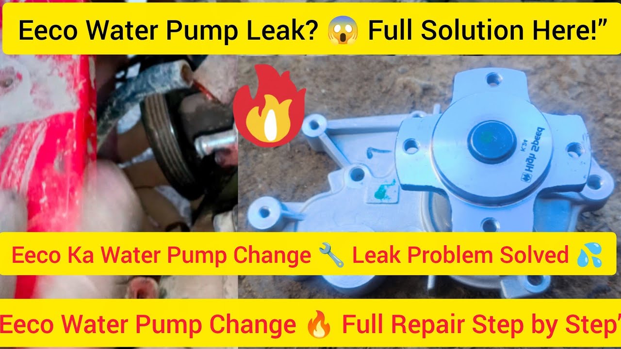 🚗 Maruti Suzuki Eeco Van Water Pump Change | Full Repair Process Step by Step 🔧..