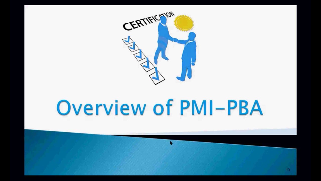 PMI PBA Online Training - YouTube