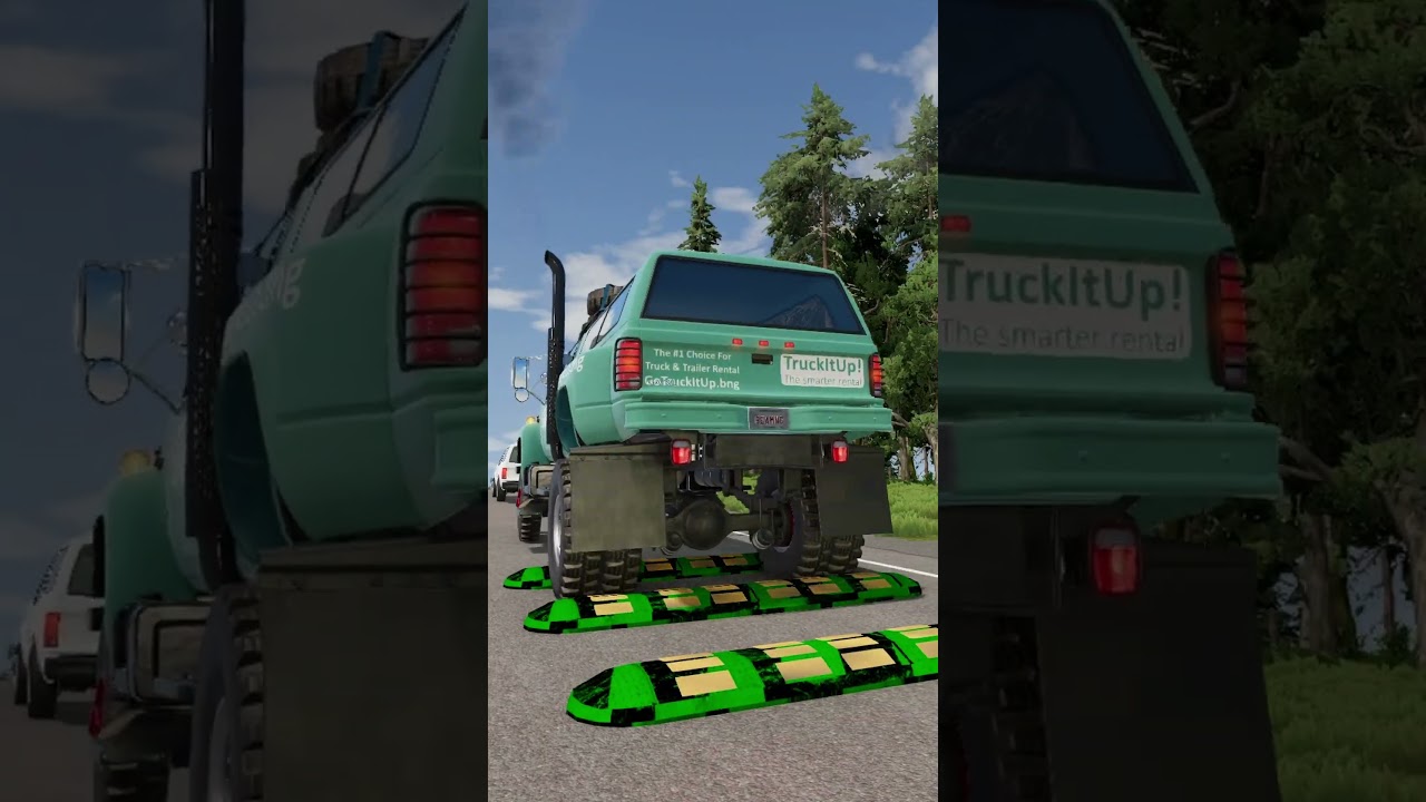 Colorful Cars vs Speed Bumps 