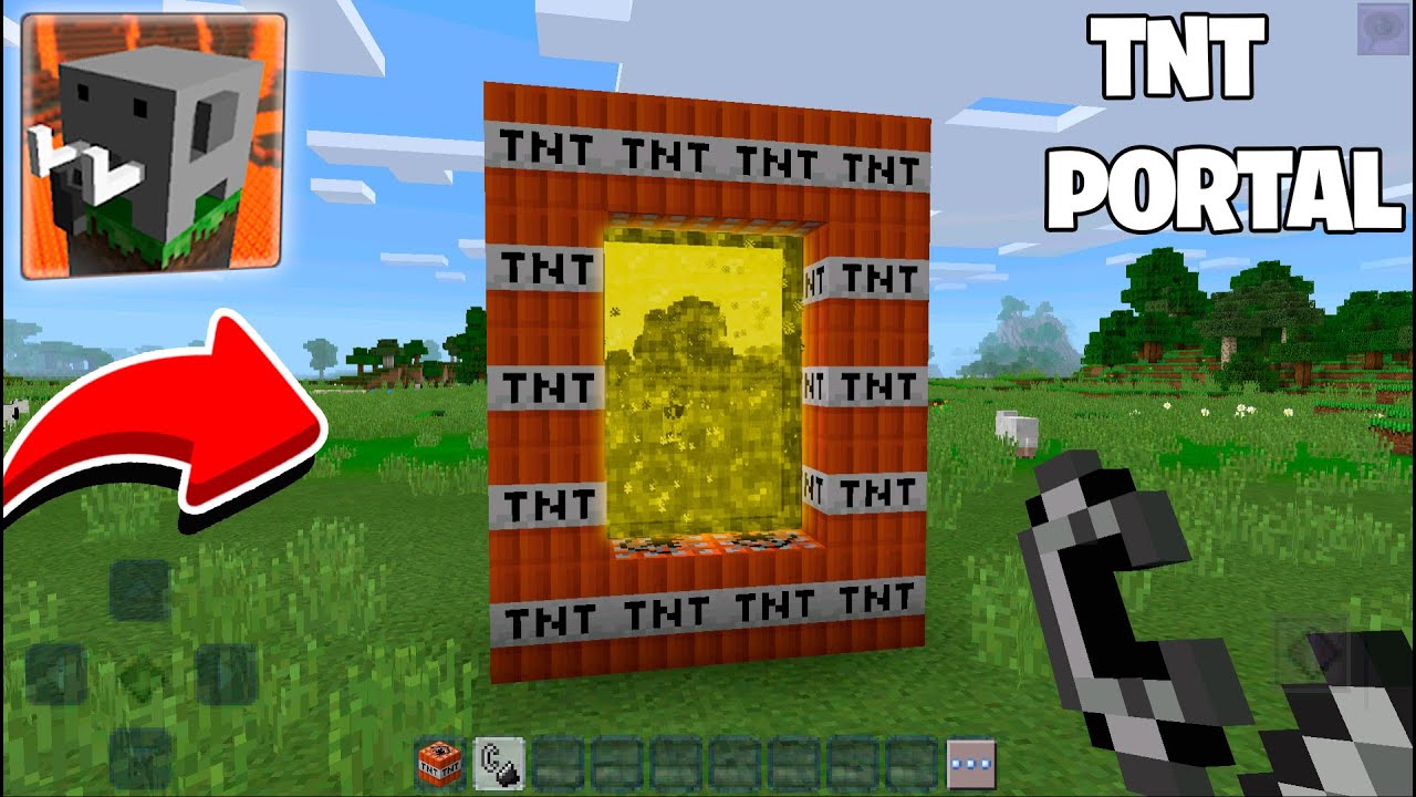 Update Never Dont LIGHT this TNT PORTAL in Craftsman Building Craft !!!
