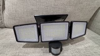 Philips Solar Security Light Outdoor 302 LED 1200lm，Solar-Powered