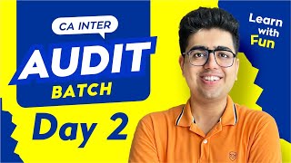 Day 2 | CA Inter Audit Jan'25 Batch | CA Shubham Keswani (AIR 8)