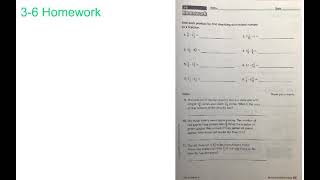 Unit 3: Lesson 6 Homework