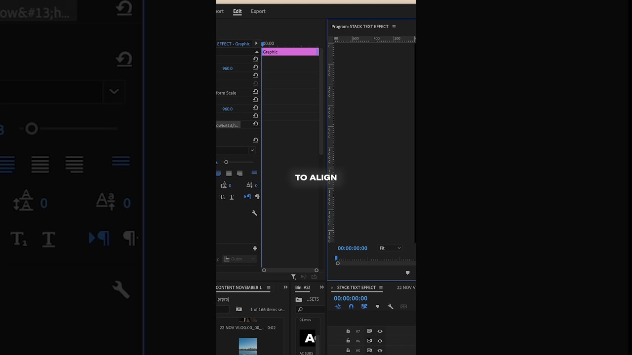 Premiere Pro Text Stack Effect Tutorial