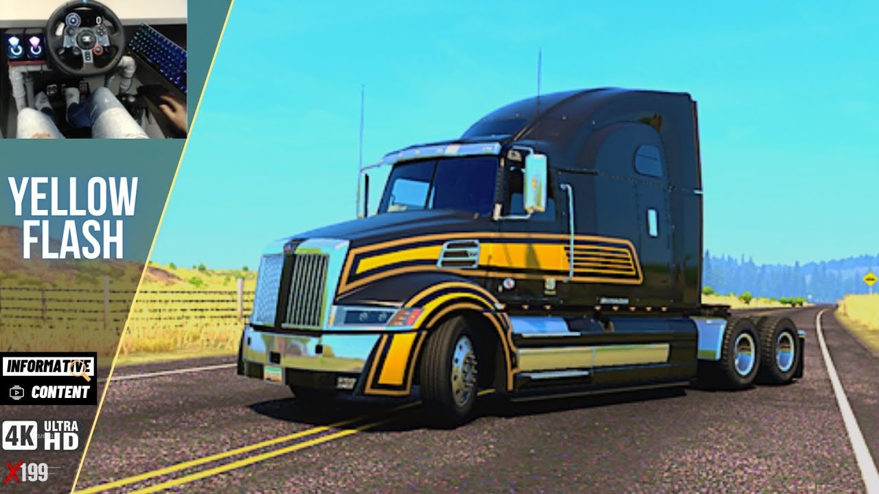 Wester Star ( Hauling Huge Harverster ) American Truck Simulator 2