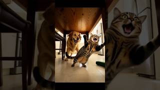 Cat Jumps 1s Over Cucumber l Cat &amp; Dog Chaos Prank Wars Ep.3 | 小黃瓜之恐懼 | 貓狗大亂鬥 Ep.3