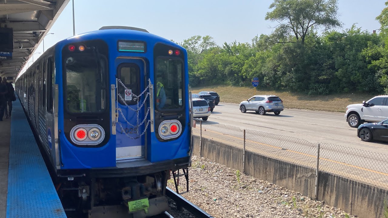 CTA Blue Line Ride From UIC/Halsted To Pulaski 7000 Series CRRC 2019-2023 #7025