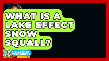 What Is A Lake Effect Snow Squall? - Weather Watchdog