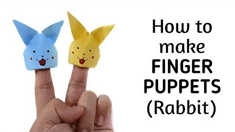 How to make origami paper finger puppets | Origami / Paper Folding Craft Ideas, Videos & Tutorials.