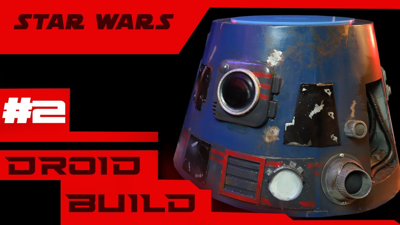 Red R6 Unit Droid R6-D8 Full Size Droid Build Part 2 - YouTube