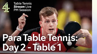 Live European Para Table Tennis Championships | Table 1 | Day 2 - PM Session | Sheffield 2023