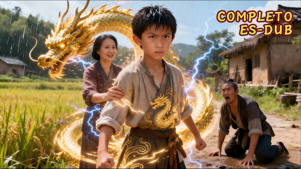 ¡Se burlan de mí, un niño mudo! Yo soy el Dragón Rey, nací para proteger a mi madre.
