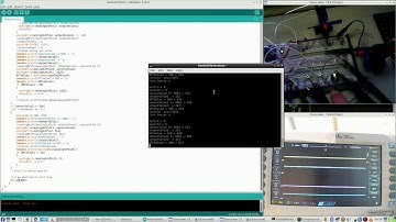 Arduino Yun episode 45: gEDA, NTC, fischertechnik motor, potmeter, code, oscilloscope, LED, resistor