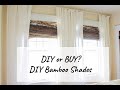 DIY or Buy? DIY Bamboo Shades