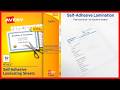 Effortless Document Protection with Self-Laminating Sheets – No Machine Needed