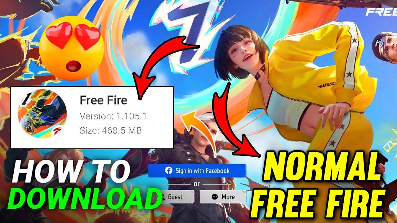 How to Download Normal Free Fire | Normal Free Fire Download Kaise kare ...