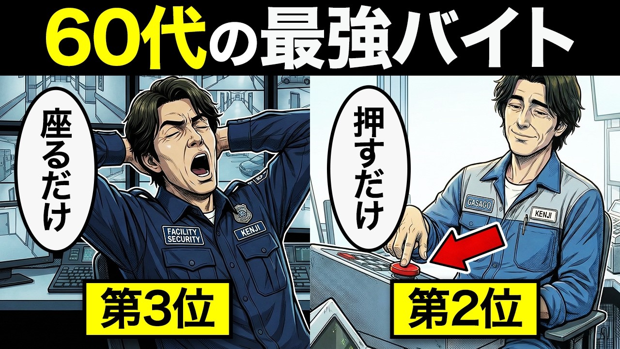 【漫画】知らないと大損する老後に就くべき大人気なアルバイト・パートTOP7