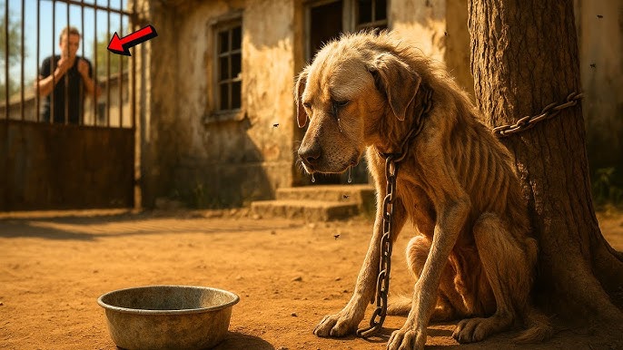 ABANDONED AND STARVING, THE POOR DOG CRIED FOR DAYS… UNTIL ONE DISCOVERY  SHOCKED EVERYONE
