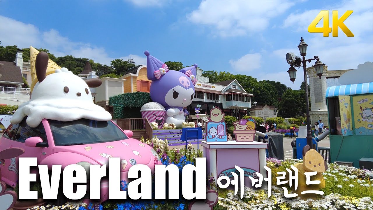 [4K] 1h Trip Korea, Everland (ASMR)