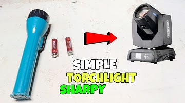 How To Make Mini Sharpy  Light  With TorchLight And Cardboard  || Simple  Mini Sharpy Light  At Home