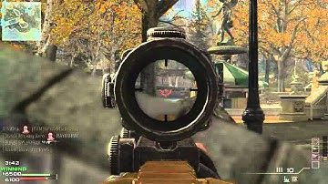 R3d0nk -CoD MW3 Team Death Match Game Clip on Liberation with AS50 ACOG, caught me camping!