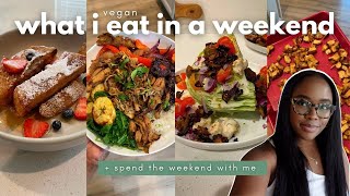 WEEKLY VLOG: Vegan What I Eat In A Weekend | Hang out with me | Finishing my MBA | Run errands