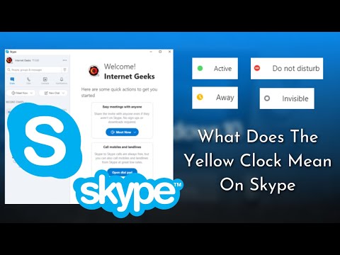 What Does The Yellow Clock Mean On Skype | Different Symbols Of Skype
