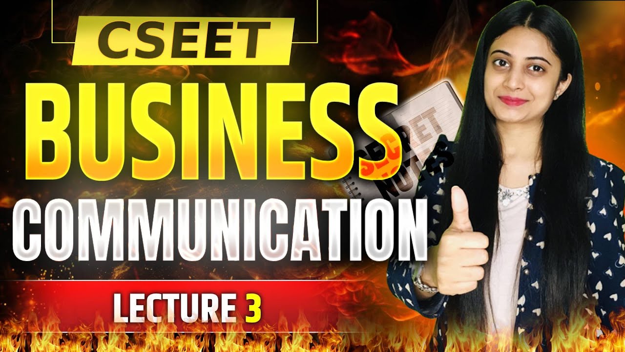 FREE CSEET Business Communication Video Lectures | Lecture 3 - YouTube