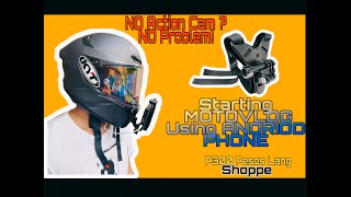 Helmet CellPhone Vlogging SeT Up! | Pwede kana MAG START MAG MOTOVLOG | KYT TT Course