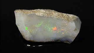 Rough Australian Mintabie Color Filigree Opal Cutter