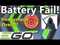 EGO POWER 7.5Ah Battery FAIL! Is the EGO honeymoon over??