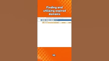 Finding and utilizing expired domains