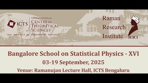 Disordered Systems: Statics and Dynamics (Lecture 5) by Alberto Rosso